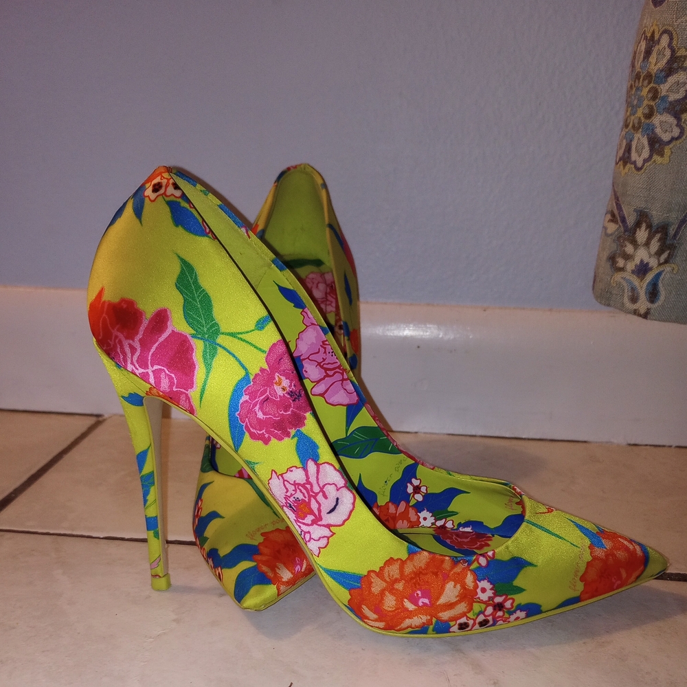 Aldo Floral Multicolor Heels